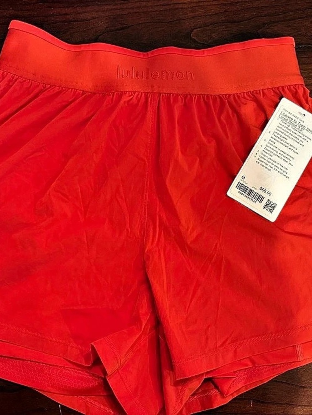 lululemon License to Train SHR Lined Short 3.5" poppy Red -  Medium